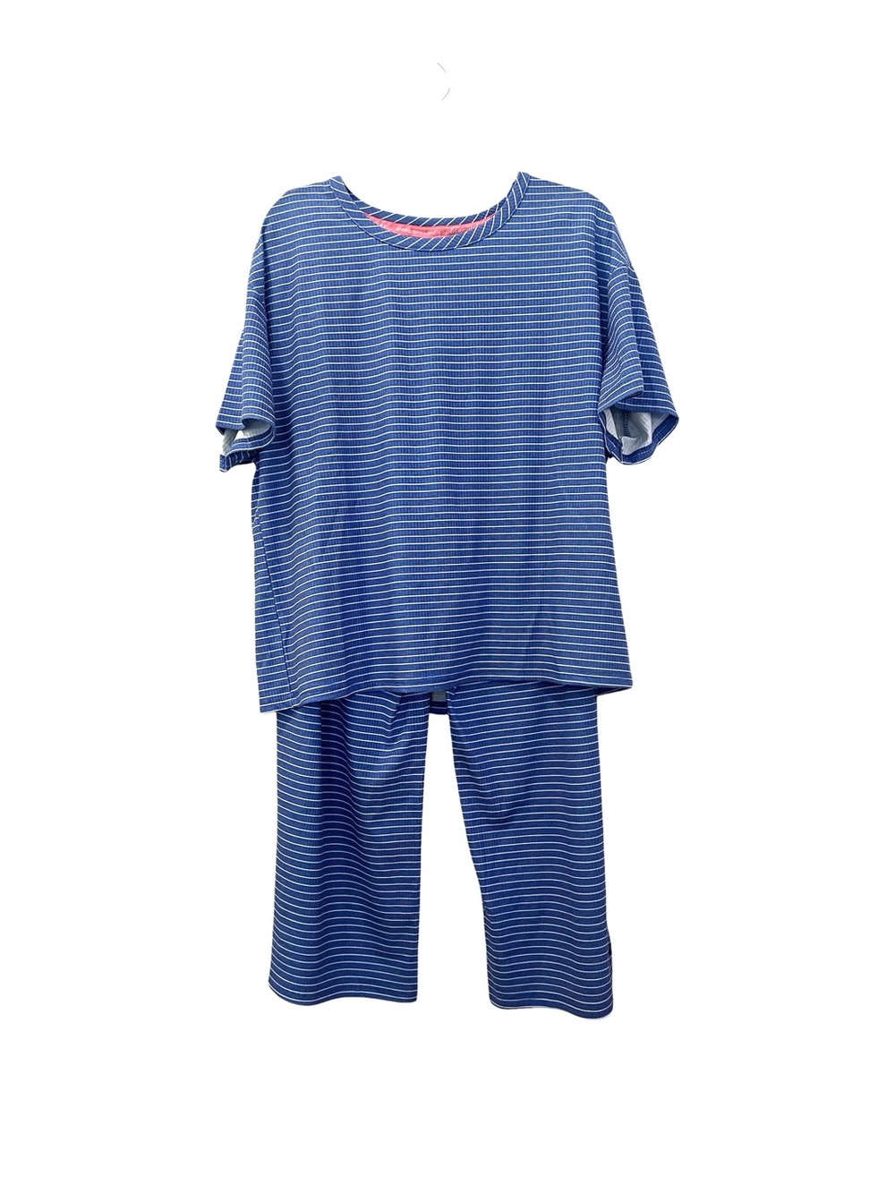 NWT Muk Luks Blue & White Striped Women's Pants & Top Pajama Set, Small S